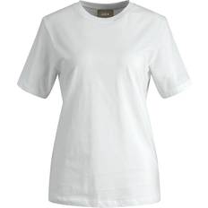 Jack & Jones Bomuld - Dame Overdele Jack & Jones Anna Ecological Cotton Mixture T-shirt -Bright white