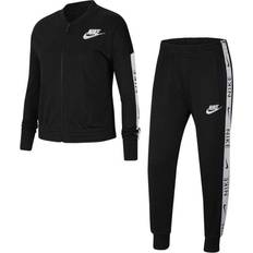 Nike Piger Tracksuits Nike Kid's Sportswear Tracksuit - Black/White (CU8374-010)