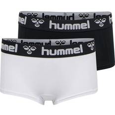 Hummel Bomuld - Sort Trusser Hummel Maya Jersey Hipsters With Logo Waistband 2-pack - Black/White
