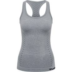 Hummel Grå T-shirts & Toppe Hummel CI Seamless Top Women – Grey Melange