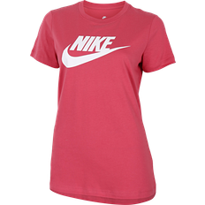 12 - 32 - Dame - Pink Overdele Nike Sportswear Essential T-shirt - Archaeo Pink/White
