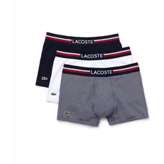 Lacoste Stribede Tøj Lacoste Iconic Trunks 3-pack - Navy Blue/White