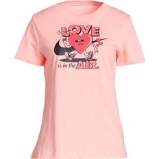 8 - Dame - Pink T-shirts & Toppe Nike Sportswear Short-Sleeve T-shirt Women's - Bleached Coral