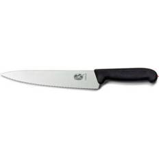 Victorinox Kokkeknive - Sorte Victorinox Fribrox Classic kokkekniv med bølgeskær 19cm Kokkekniv 19 cm