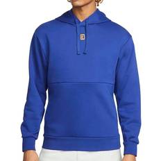 Blå - Tennis Sweatere Nike Court Fleece Tennis Hoodie Men - Deep Royal Blue