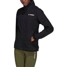 16 - Polyester Regnjakker & Regnslag adidas Women's Terrex Multi RAIN.RDY Primegreen Two-Layer Rain Jacket - Black