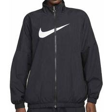 48 - Nylon - Sort Overtøj Nike Women's Sportswear Essential Woven Jacket - Black/White
