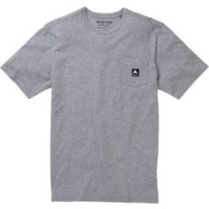 Burton Grå Tøj Burton Colfax Organic Short Sleeve T-shirt - Grey Heather