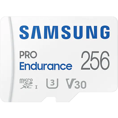 Samsung 256 GB - V30 - microSDXC Hukommelseskort Samsung Pro Endurance microSDXC Class 10 UHS-I U3 V30 100/40MB/s 256GB