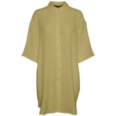 Vero Moda Long Overdimensed Shirt - Green/Sage