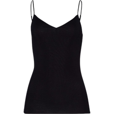 Hanro Shapewear & Undertøj Hanro Cotton V-Neck Seamless Camisole - Black