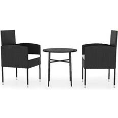 Polyrattan Havemøbelsæt Havemøbel vidaXL 3098036 Patio Dining Set, 1 Table incl. 2 Chairs