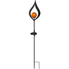 Glas - LED-belysning - Sølv Gulvlamper & Havelamper Star Trading Melilla Bedlampe 70cm
