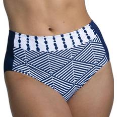 26 - Dame - Elastan/Lycra/Spandex Bikinier Miss Mary Azur Bikini Panty - Navy Blue