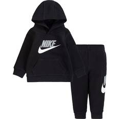 Nike 86 Tracksuits Nike Infant Futura Logo Pullover Hoodie & Jogger Pants Set - Black/Light Smoke Grey/White