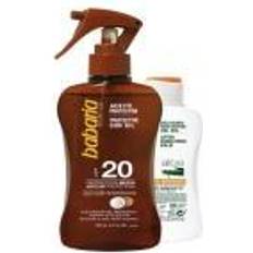 UVB-beskyttelse Aftersun Babaria Aceite Protector Coco Spf20 Proteccion Media 200ml After Sun Aloe 100ml