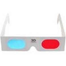 Pap 3D-Briller Rød/Cyan (blå) 10 stk