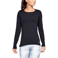 Bådudskæring - Polyester T-shirts & Toppe Under Armour HeatGear Long-Sleeve Shirt - Black