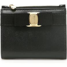 Ferragamo Vara Bow Compact Wallet - Black