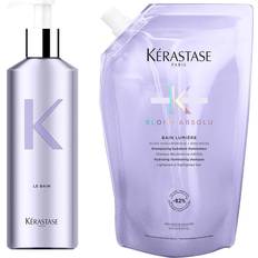 Kérastase Udglattende Gaveæsker & Sæt Kérastase Blond Absolu Reusable Bottle & Blonde Care Shampoo Refill