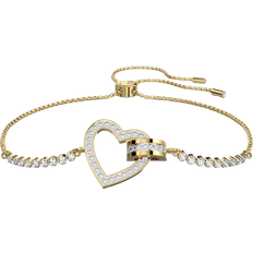 Swarovski Lovely Heart Bracelet - Gold/Transparent