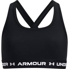 Undertøj Børnetøj Under Armour Girl's Crossback Sports Bra - Black/White (1369971-001)