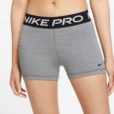 Nike Dame - Fitness - XL Shorts Nike Pro 365 3" Shorts Women - Smoke Grey/Htr/Black
