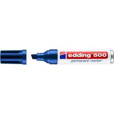 Edding Marker penne Edding 500-3 blå Permanent marker, skrå spids 2-7mm (10stk