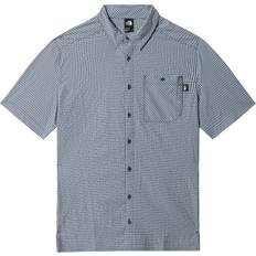 M - Nylon Skjorter The North Face Hypress Short Sleeve Shirt - Monterey Blue Plaid