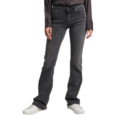 Superdry 26 Jeans Superdry Mid Rise Slim Flare Jeans - Black