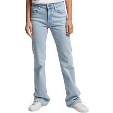 Superdry 26 Jeans Superdry Mid Rise Slim Flare Jeans - Light Blue