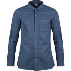 Lundhags Uld Overdele Lundhags Ekren Solid Ms LS Shirt - Mid Blue