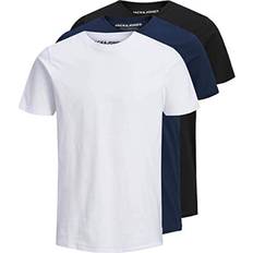 Bomuld - Multifarvet Overdele Jack & Jones Essentials Pakke med T-shirts i sort/hvidt/marineblåt, økologisk bomuld-Multifarvet marineblå