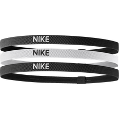 Nike Hvid Tilbehør Nike Elastic 2.0 Headbands 3-pack - Black/White