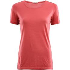Rød - Uld Toppe svedundertøj Aclima LightWool T-Shirt Women Oil