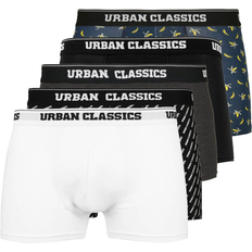 Urban Classics Bomuld Underbukser Urban Classics Boxer Shorts 5-Pack ban.aop brand.aop cha blk wht