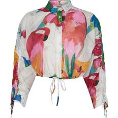Desigual Hvid Skjorter Desigual Tropical Shirt Kvinde Skjorter Blomstret hos Magasin 1000 Blanco