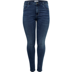 Vero Moda Only Curve Augusta Skinny-jeans mellemblå vask Mellemblå