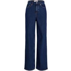 Jack & Jones Bomuld - Dame Bukser & Shorts Jack & Jones Jxtokyo Hw Cr6001 Wide Fit Jeans - Blue/Dark Blue Denim