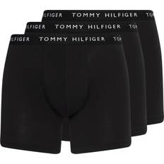 Brun - Herre Underbukser Tommy Hilfiger 3-Pack Essential Boxer Briefs BLACK/SUBLUNAR/WHITE