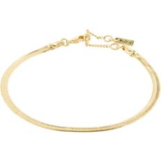 Pilgrim Herre Armbånd Pilgrim Joanna Flat Snake Chain Bracelet - Gold