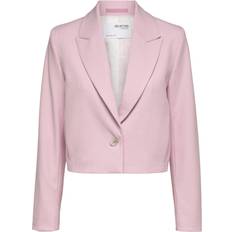 Selected 40 - Pink Overdele Selected Slfluna Cropped Blazer - Lilac Sachet/Comb