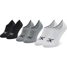 Calvin Klein Herre Strømper Calvin Klein Footie High Cut Logo Socks 3-pack - Mid Grey Melange