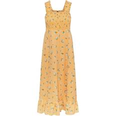 Blomstrede - Bomuld - Gul Tøj Y.A.S Women's Lotus Dress - Radiant Yellow