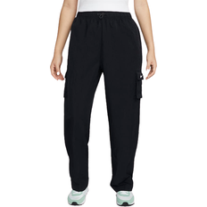 Nike Cargobukser - Dame Nike Sportswear Essential Women's High-Rise Woven Cargo Trousers - Black/White