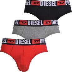 Diesel Rød Tøj Diesel 3-Pack Jeans Logo Briefs, Red/Grey/Black