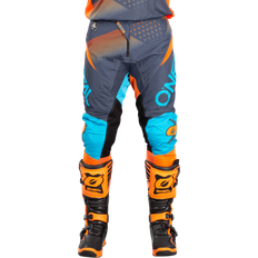 38 - Grå - Herre Bukser O'Neal Element Factor Cross Pants Men - Gray/Orange/Blue