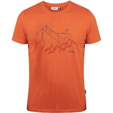 Lundhags Rød T-shirts & Toppe Lundhags Mountain Tee Men Amber-281