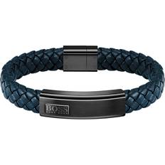 Hugo Boss Herre Armbånd HUGO BOSS Lender Bracelet - Blue/Black