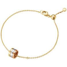 Diamanter - Messing Smykker Georg Jensen Fusion Bracelet - Gold/White Gold/Rose Gold/Diamonds